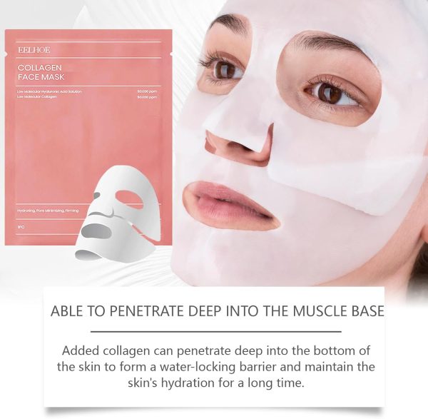 "1 Pc Bio-Collagen Deep Hydration Overnight Facial Mask – Rejuvenating Sheet for Glowing, Nourished Skin"