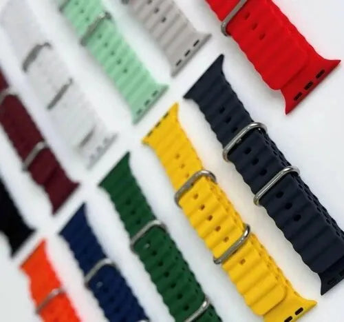 1 Piece Silicone Ocean Band Strap For Smart Watch | Replacement Smart Watch Strap