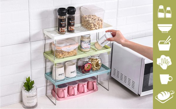 Buy 2 Stack- Up Shelf And Get 1 Disposible Food Bag For Free (100 Pieces)