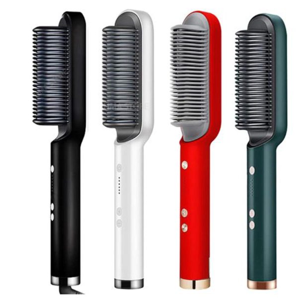 Electric Hair Straightening & Curling Comb/brush – Dual-purpose Professional Hair Styler