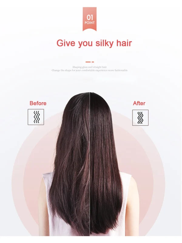 Electric Hair Straightening & Curling Comb/brush – Dual-purpose Professional Hair Styler