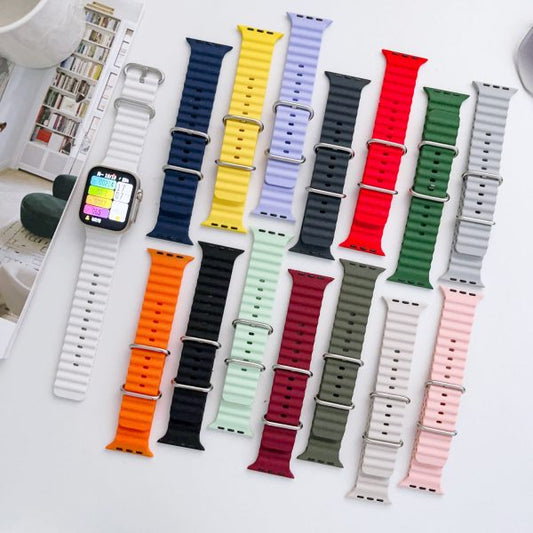 1 Piece Silicone Ocean Band Strap For Smart Watch | Replacement Smart Watch Strap