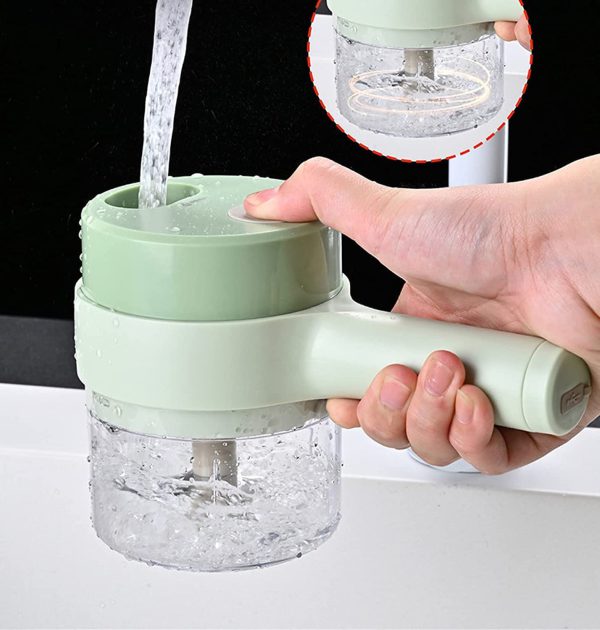 4 In 1 Handheld Hammer Electric Vegetable Cutter | Portable food chopper