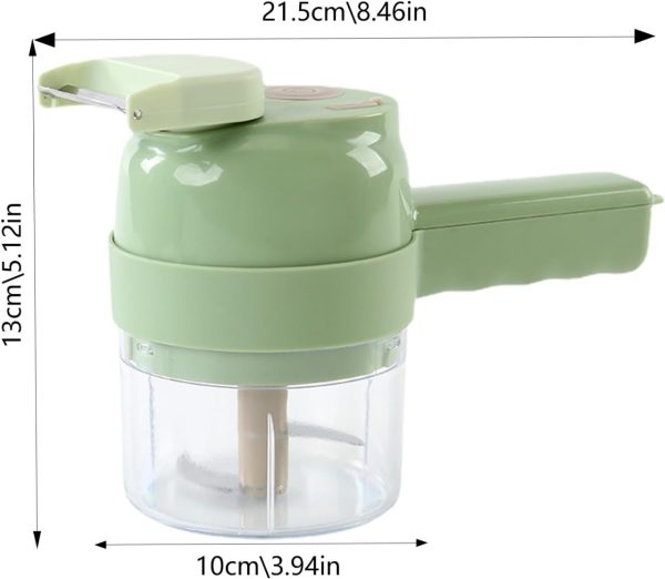 4 In 1 Handheld Hammer Electric Vegetable Cutter | Portable food chopper