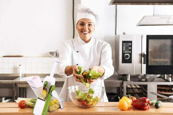 4 In 1 Vegetable Cutter | Adjustable Multi-function Vertical Vegetable Cutter