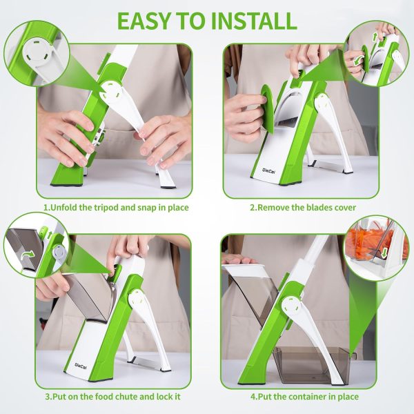 4 In 1 Vegetable Cutter | Adjustable Multi-function Vertical Vegetable Cutter