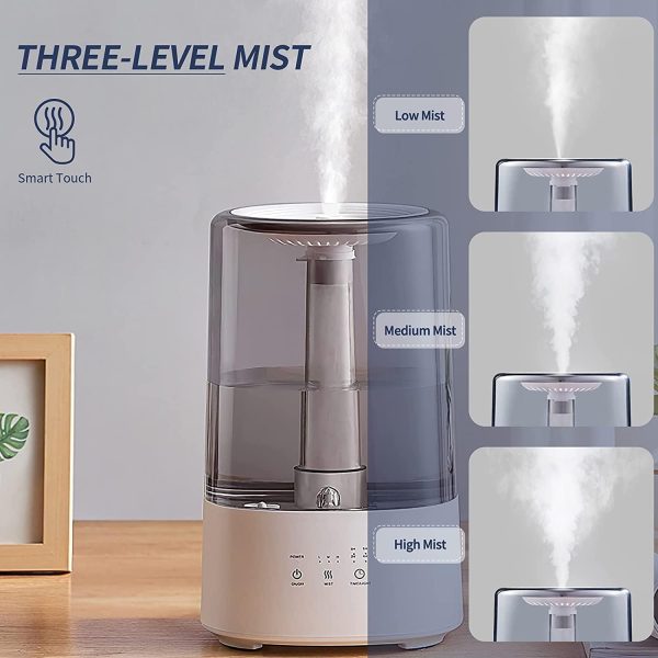 Humidifier – Hot & Cold Mist With 4l Water Tank | 12-hour Continuous Operation & Scent Addition Option