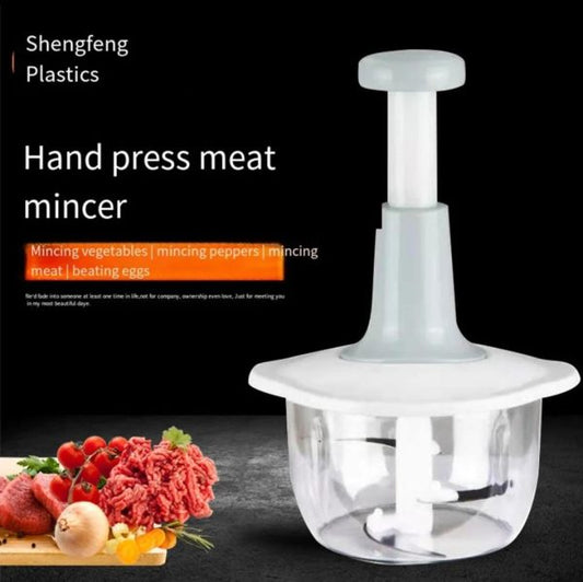Manual Hand Push Chopper | Multi-functional Vegetable Meat Grinder, Grater, Chopper -2l