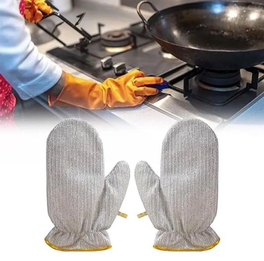 1 pc Dishwashing Gloves | Dishwashing Rags For Wet And Dry | Non-scratch gloves For Washing Dishes, Kitchen