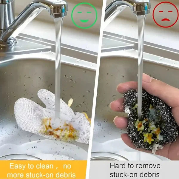 1 pc Dishwashing Gloves | Dishwashing Rags For Wet And Dry | Non-scratch gloves For Washing Dishes, Kitchen