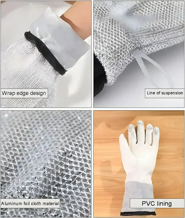 1 pc Dishwashing Gloves | Dishwashing Rags For Wet And Dry | Non-scratch gloves For Washing Dishes, Kitchen