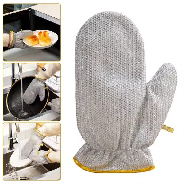 1 pc Dishwashing Gloves | Dishwashing Rags For Wet And Dry | Non-scratch gloves For Washing Dishes, Kitchen