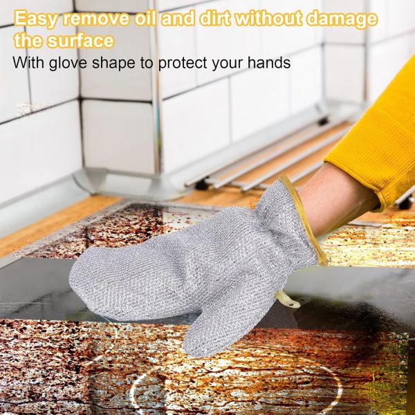 1 pc Dishwashing Gloves | Dishwashing Rags For Wet And Dry | Non-scratch gloves For Washing Dishes, Kitchen