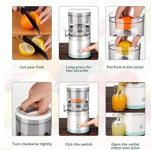 Portable Electric Hands-free Rechargeable Juicer Machine |  Juicer And Squeezer