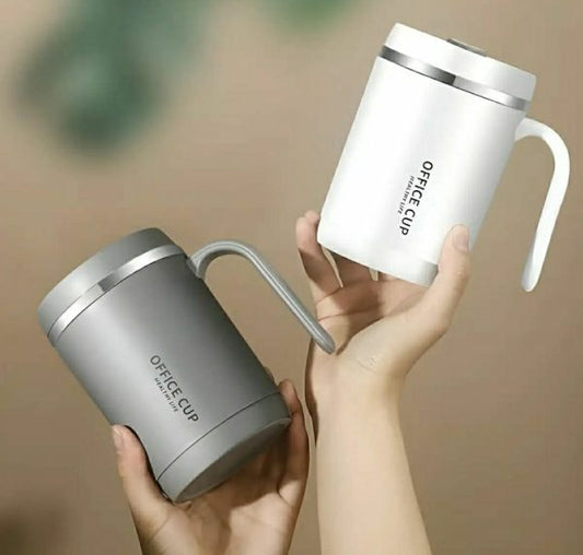 500 ml Stainless Steel Coffee Mug | Insulated Coffee Mug With Handle | Premium Clear Cap Mug With Lid