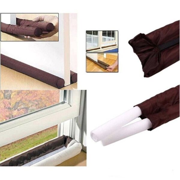 Two-sided Door Draft Stopper | Breeze Blocker Adjustable Door Sweeps | window breeze blocker